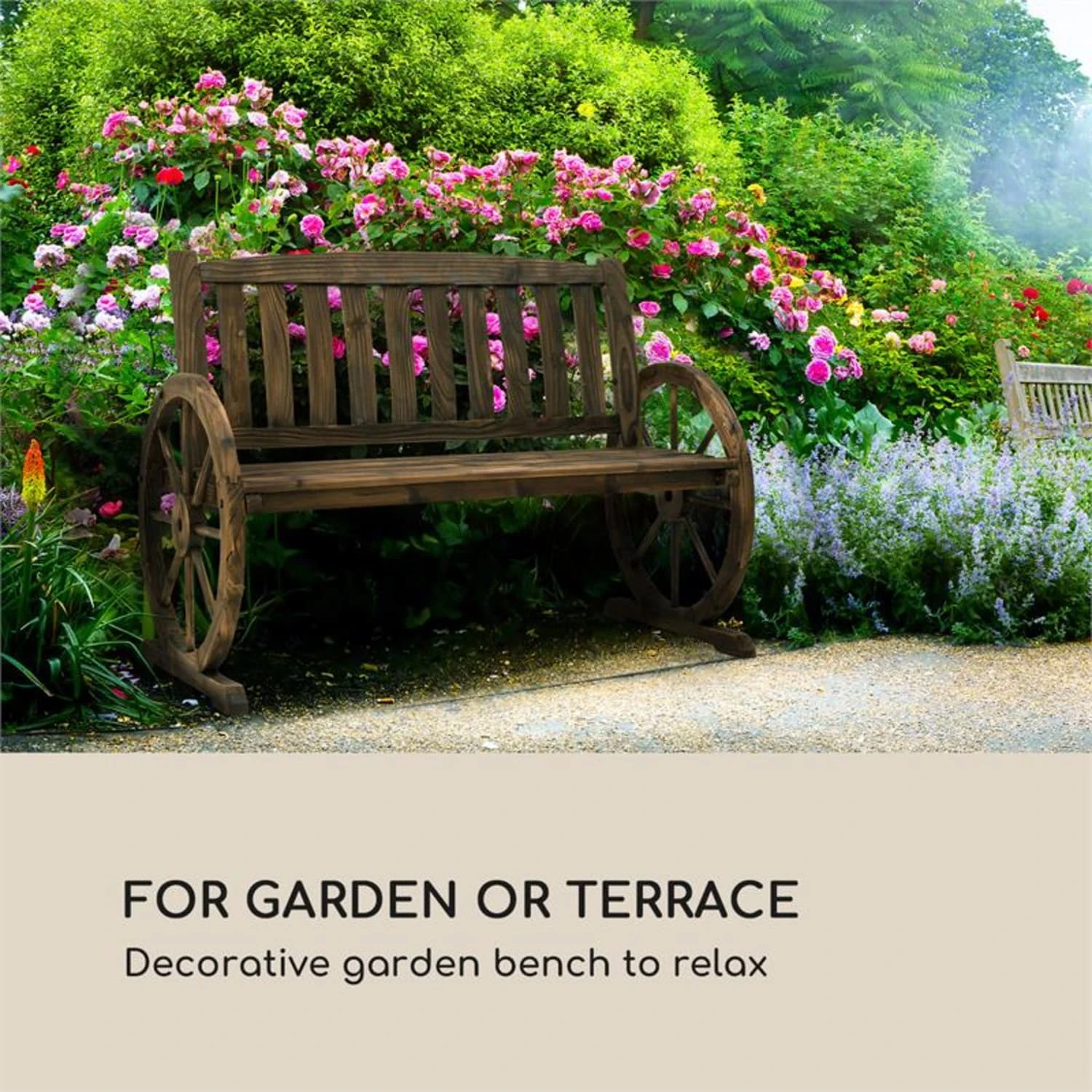 Murnau Gartenbank flammenbehandeltes Tannenholz braun Murnau Gartenbank Flammenbehandeltes Tannenholz Braun -Klarstein Verkaufs 10033354 yy 0002 logo Blumfeldt Murnau Gartenbank Tannenholz braun