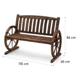 Murnau Gartenbank Flammenbehandeltes Tannenholz Braun 6 Murnau Gartenbank Flammenbehandeltes Tannenholz Braun -Klarstein Verkaufs 10033354 yy 0007 logo Blumfeldt Murnau Gartenbank Tannenholz braun