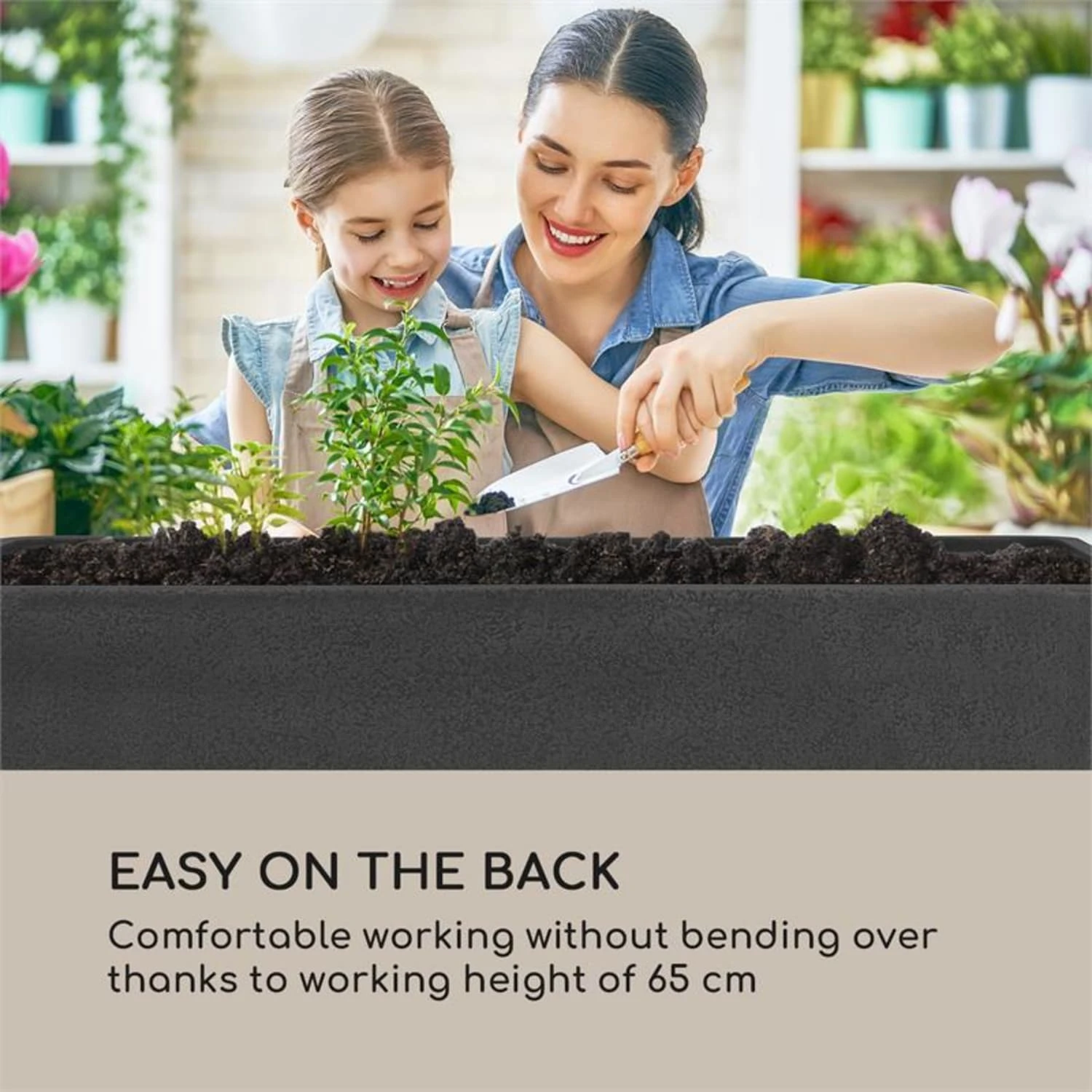 Mammutgrow Hochbeet 76 x 65 x 37 cm UV- und Frostschutz anthrazit Mammutgrow Hochbeet 76 X 65 X 37 Cm UV- Und Frostschutz Anthrazit -Klarstein Verkaufs 10033360 yy 0002 logo Blumfeldt Mammutgrow Hochbeet anthrazit