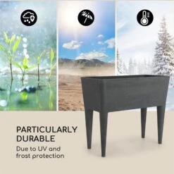 Mammutgrow Hochbeet 76 X 65 X 37 Cm UV- Und Frostschutz Anthrazit 3 Mammutgrow Hochbeet 76 X 65 X 37 Cm UV- Und Frostschutz Anthrazit -Klarstein Verkaufs 10033360 yy 0004 logo Blumfeldt Mammutgrow Hochbeet anthrazit