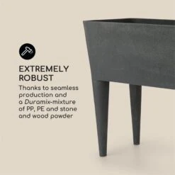 Mammutgrow Hochbeet 76 X 65 X 37 Cm UV- Und Frostschutz Anthrazit 4 Mammutgrow Hochbeet 76 X 65 X 37 Cm UV- Und Frostschutz Anthrazit -Klarstein Verkaufs 10033360 yy 0005 logo Blumfeldt Mammutgrow Hochbeet anthrazit