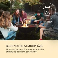 Pentos 2-in-1-Feuerschale Ø73cm Funkenschutz Ø60cm Grill Gusseisen -Klarstein Verkaufs 10033380 de 0003 logo