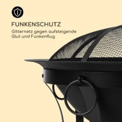 Pentos 2-in-1-Feuerschale Ø73cm Funkenschutz Ø60cm Grill Gusseisen -Klarstein Verkaufs 10033380 de 0007 logo