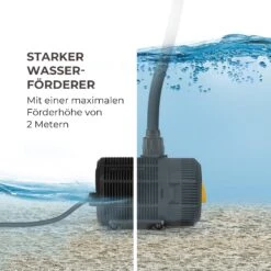 Nemesis T35 Teichpumpe 35W Leistung 2 M Förderhöhe 2300l/h Durchsatz 4 Nemesis T35 Teichpumpe 35W Leistung 2 M Förderhöhe 2300l/h Durchsatz -Klarstein Verkaufs 10033390 de 0005 logo