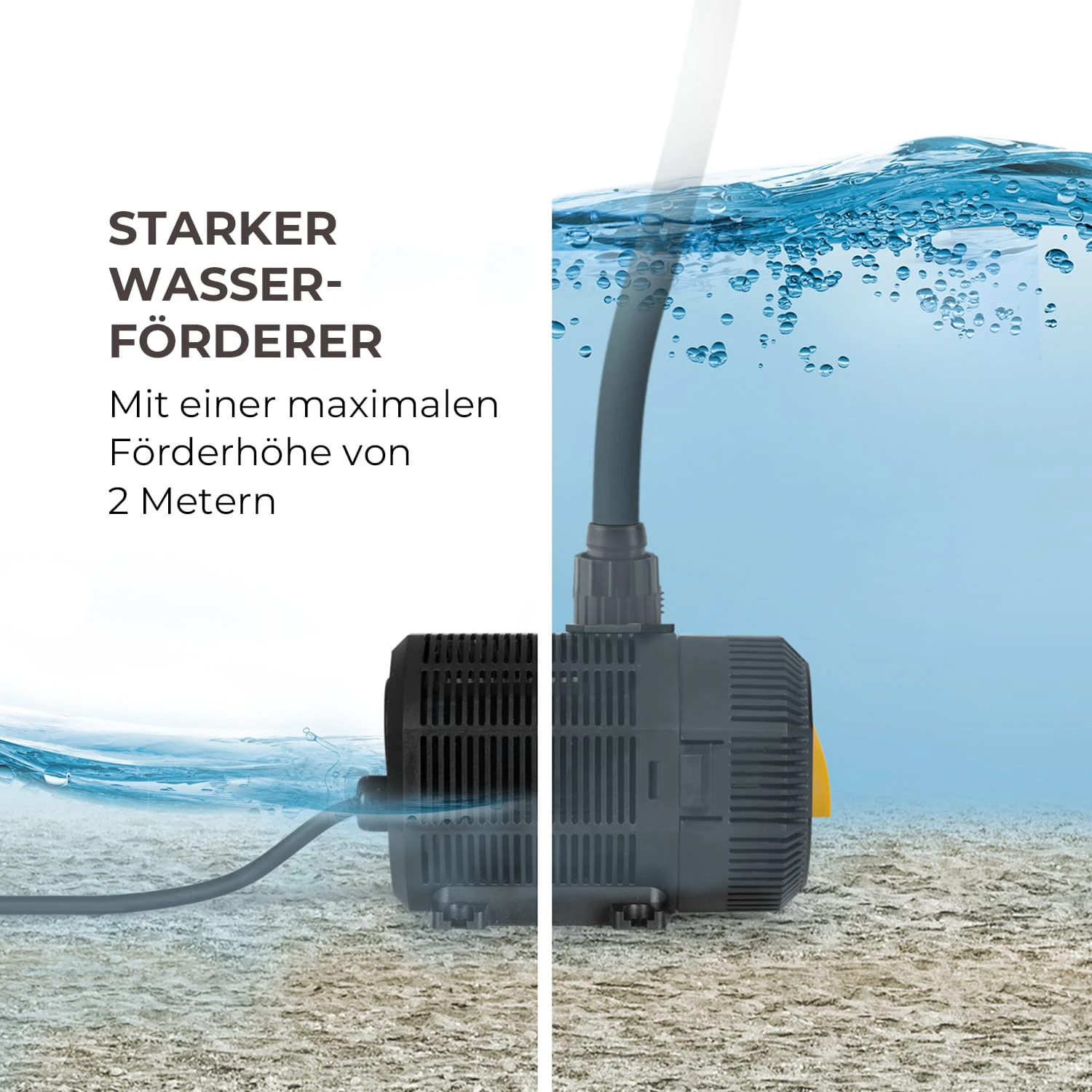 Nemesis T35 Teichpumpe 35W Leistung 2 m Förderhöhe 2300l/h Durchsatz Nemesis T35 Teichpumpe 35W Leistung 2 M Förderhöhe 2300l/h Durchsatz -Klarstein Verkaufs 10033390 de 0005 logo