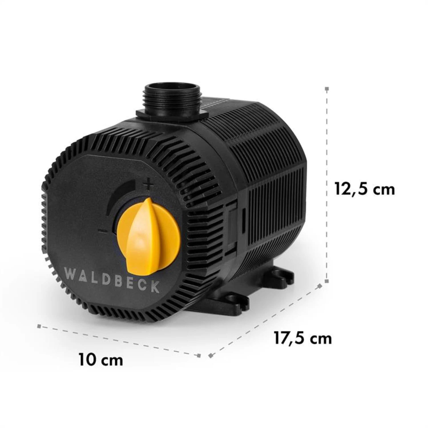 Nemesis T35 Teichpumpe 35W Leistung 2 m Förderhöhe 2300l/h Durchsatz Nemesis T35 Teichpumpe 35W Leistung 2 M Förderhöhe 2300l/h Durchsatz -Klarstein Verkaufs 10033390 yy 0008 logo Waldbeck Nemesis T35 Teichpumpe 35W