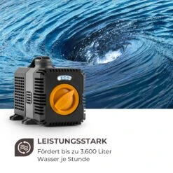Lagoon 3600 Teichpumpe 3.600 L/h EcoSave: 20 Watt 2,8 Meter Förderhöhe -Klarstein Verkaufs 10033391 de 0004 logo