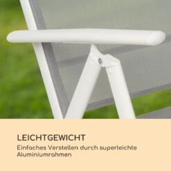 Almeria Klappstuhl 2er-Set 56,5x107x68 Cm ComfortMesh Aluminium 2 Almeria Klappstuhl 2er-Set 56,5x107x68 Cm ComfortMesh Aluminium -Klarstein Verkaufs 10033401 de 0003 logo