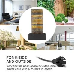 Raincastle Gartenbrunnen 12 LEDs 8W IPX8 Indoor & Outdoor -Klarstein Verkaufs 10033428 yy 0003 logo Blumfeldt Raincastle Gartenbrunnen 12 LEDs