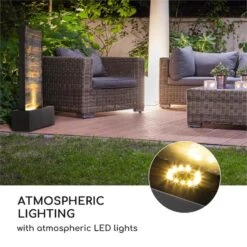 Raincastle Gartenbrunnen 12 LEDs 8W IPX8 Indoor & Outdoor -Klarstein Verkaufs 10033428 yy 0007 logo Blumfeldt Raincastle Gartenbrunnen 12 LEDs