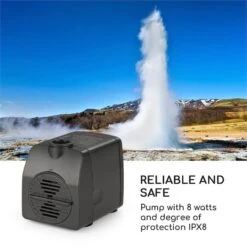 Raincastle Gartenbrunnen 12 LEDs 8W IPX8 Indoor & Outdoor -Klarstein Verkaufs 10033428 yy 0008 logo Blumfeldt Raincastle Gartenbrunnen 12 LEDs