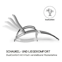 Beverly Wood Sonnenliege Schaukelstuhl Aluminium Grau -Klarstein Verkaufs 10033454 de 0003 logo