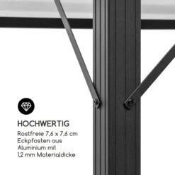 Pantheon Solid Sky Pavillon Mit Dach 3x3m Polycarbonat Aluminium 6 Pantheon Solid Sky Pavillon Mit Dach 3x3m Polycarbonat Aluminium -Klarstein Verkaufs 10033455 de 0007 logo