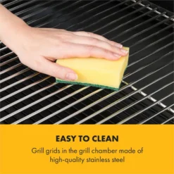 Beef Brisket Smoker Grill Holzkohlegrill/Smoker Edelstahl-Grill Mobil -Klarstein Verkaufs 10033460 yy 0007 logo Klarstein Beef Brisket Smoker Grill schwarz