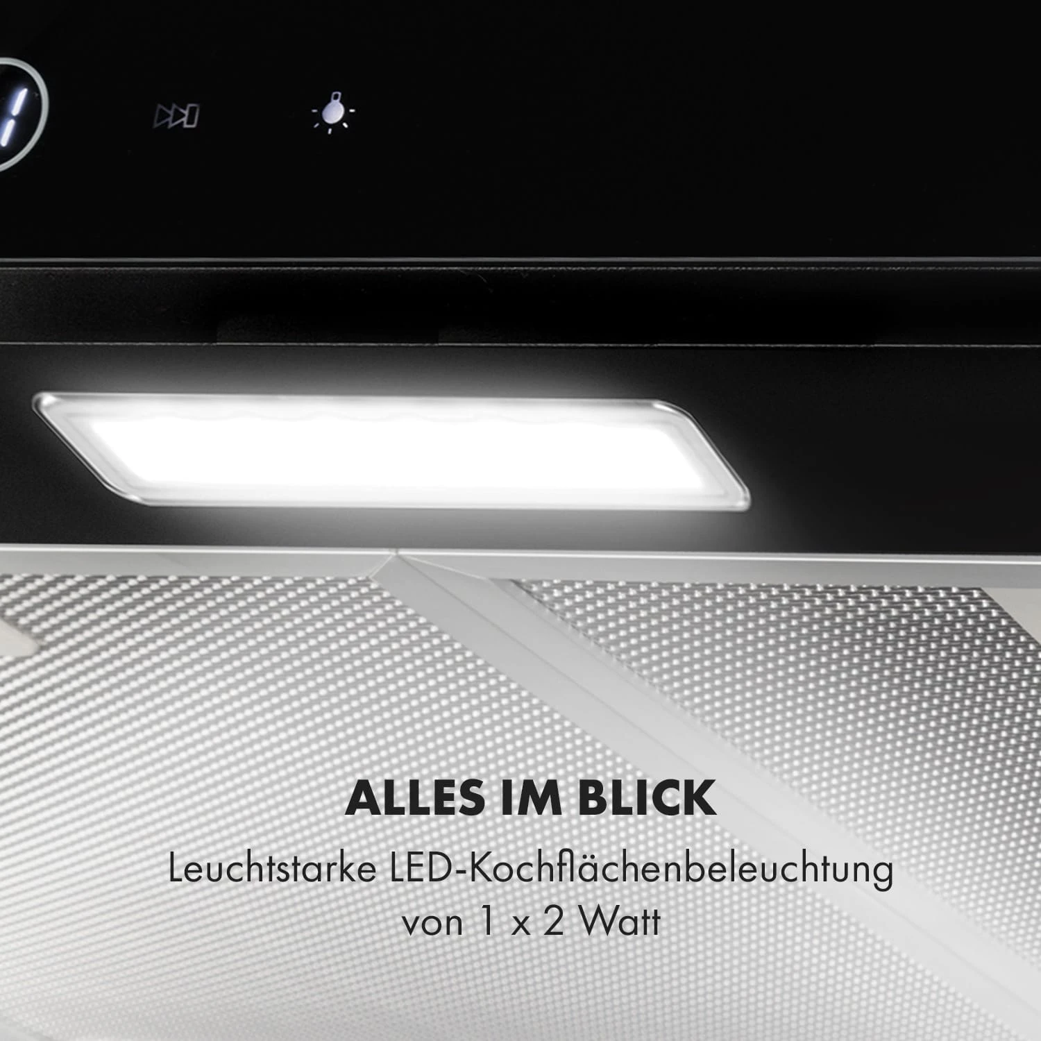 Contempo Neo Unterbau-Abzugshaube 60cm 175m³/h Edelstahl LED Acryl Contempo Neo Unterbau-Abzugshaube 60cm 175m³/h Edelstahl LED Acryl -Klarstein Verkaufs 10033471 de 0006 logo