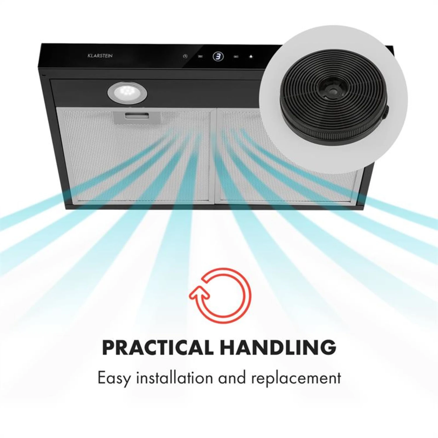 UltraClean Aktivkohle-Filter 81 g Zubehör UltraClean Aktivkohle-Filter 81 G Zubehör -Klarstein Verkaufs 10033473 yy 0003 logo Klarstein UltraClean Aktivkohle Filter