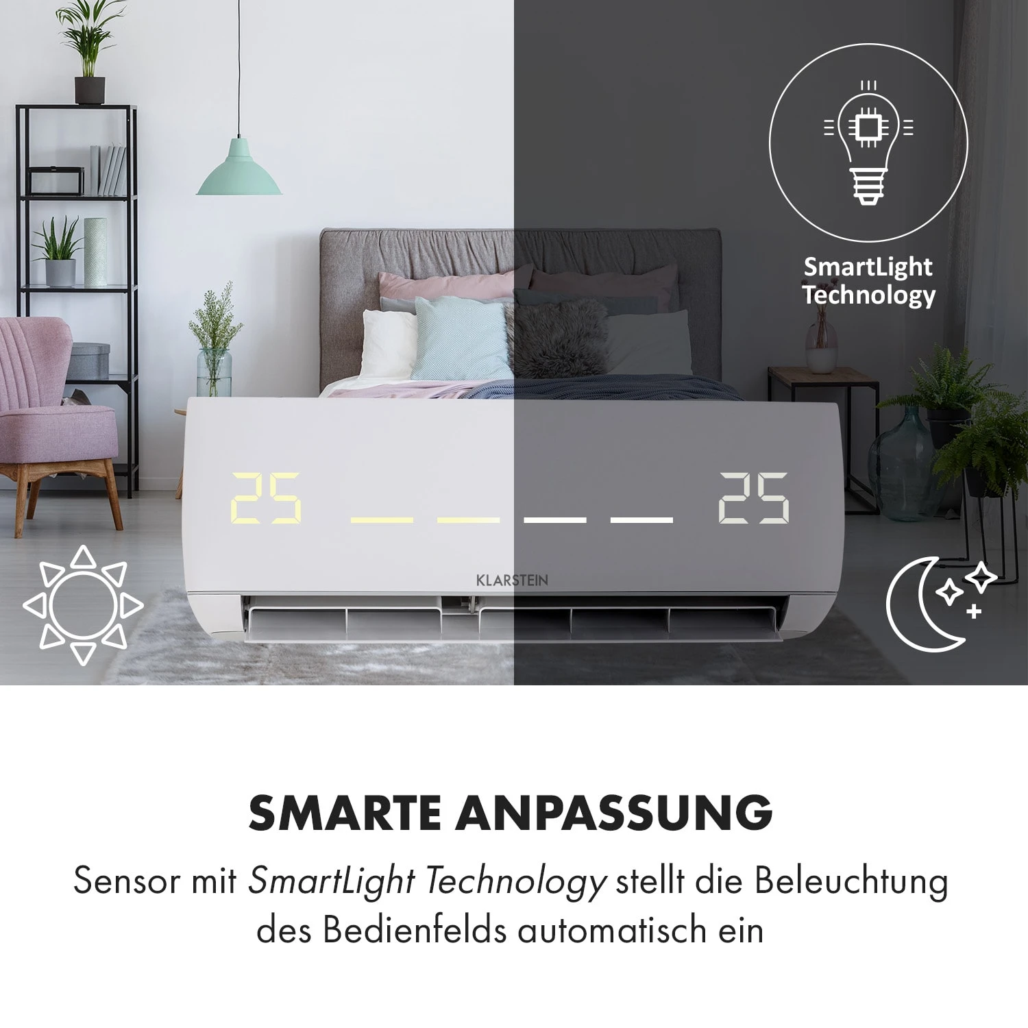 Windwaker Split-Klimaanlage 9.000 BTU/2,7 kW Luftdurchsatz 600m³/h Windwaker Split-Klimaanlage 9.000 BTU/2,7 KW Luftdurchsatz 600m³/h -Klarstein Verkaufs 10033482 de 0006 logo