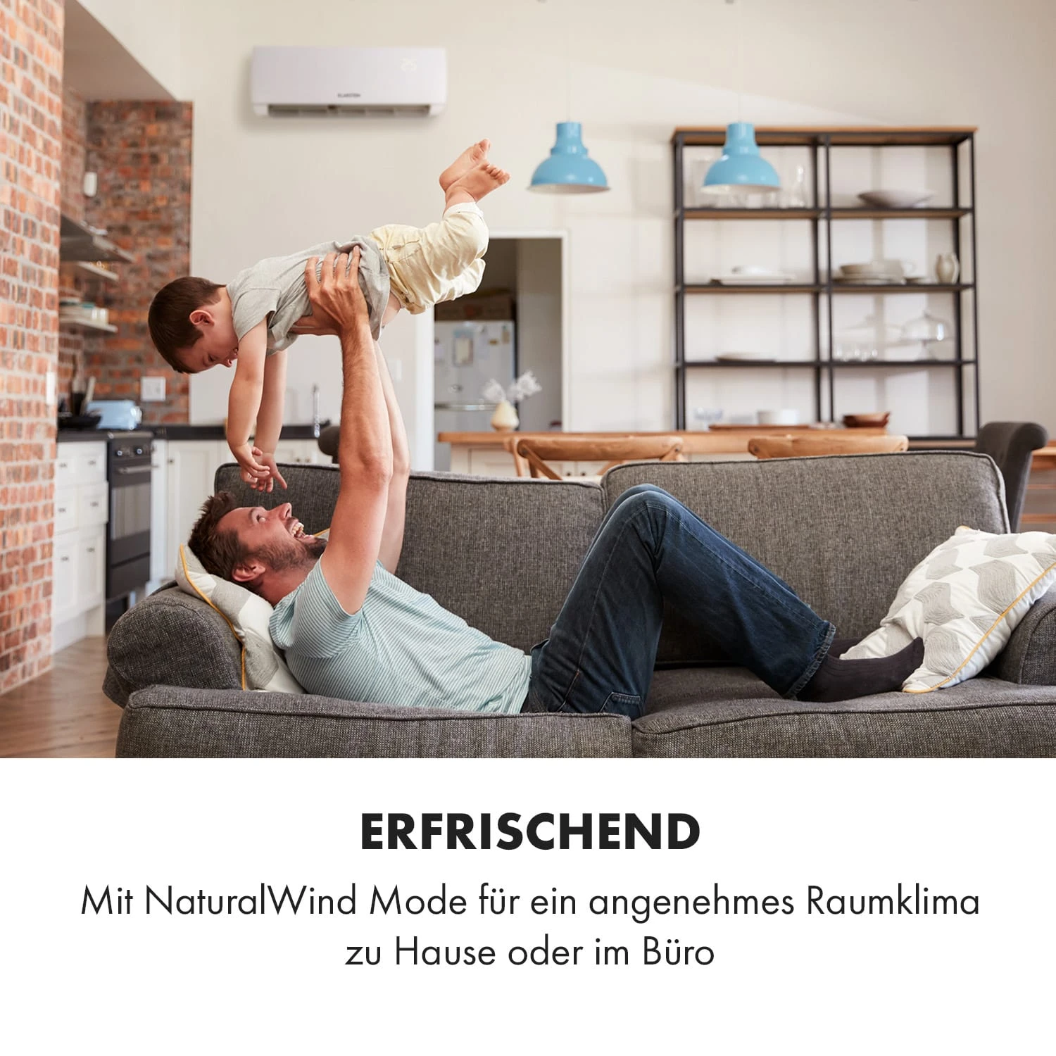 Windwaker Split-Klimaanlage 9.000 BTU/2,7 kW Luftdurchsatz 600m³/h Windwaker Split-Klimaanlage 9.000 BTU/2,7 KW Luftdurchsatz 600m³/h -Klarstein Verkaufs 10033482 de 0007 logo