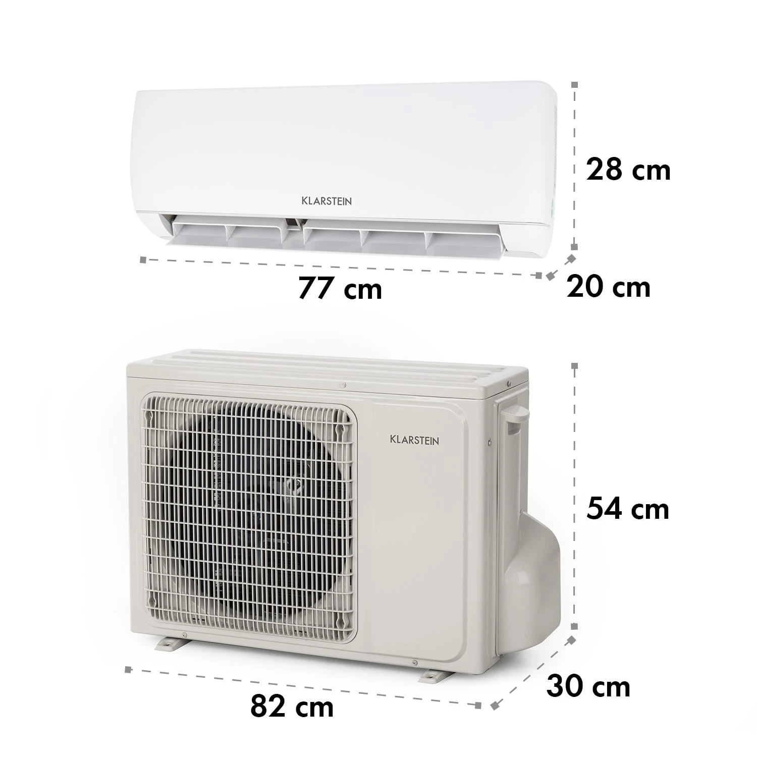 Windwaker Split-Klimaanlage 9.000 BTU/2,7 kW Luftdurchsatz 600m³/h Windwaker Split-Klimaanlage 9.000 BTU/2,7 KW Luftdurchsatz 600m³/h -Klarstein Verkaufs 10033482 yy 0009 logo
