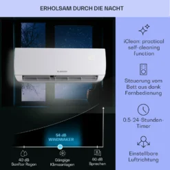 Windwaker Split-Klimaanlage 12.000 BTU/3,6 KW Luftdurchsatz 600m³/h 3 Windwaker Split-Klimaanlage 12.000 BTU/3,6 KW Luftdurchsatz 600m³/h -Klarstein Verkaufs 10033483 de 0004 usp
