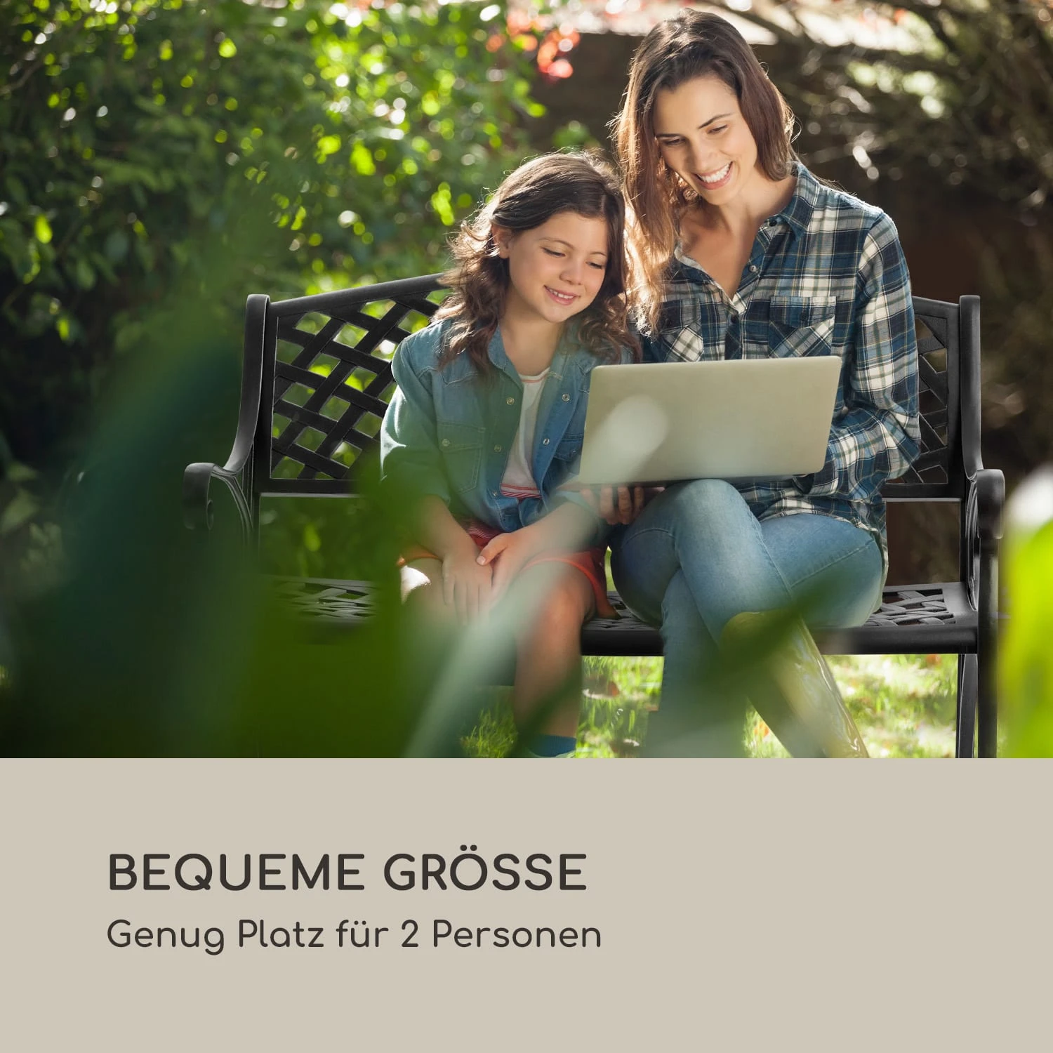 Pozzilli BL Gartenbank Aluminiumguss witterungsbeständig schwarz Pozzilli BL Gartenbank Aluminiumguss Witterungsbeständig Schwarz -Klarstein Verkaufs 10033486 de 0005 logo