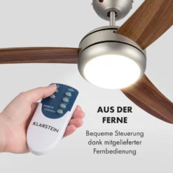 El Paso 2-in-1 Ventilator & Deckenlampe Ø132 Cm 10.344 M³/h 49 DB -Klarstein Verkaufs 10033494 de 0003 logo