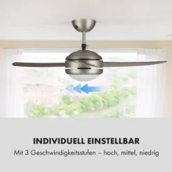 El Paso 2-in-1 Ventilator & Deckenlampe Ø132 Cm 10.344 M³/h 49 DB -Klarstein Verkaufs 10033494 de 0005 logo