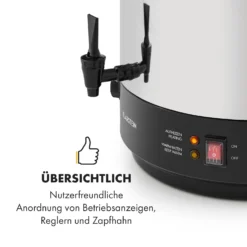 KonfiStar 40 Einkochautomat Getränkespender 2500W 40L Edelstahl -Klarstein Verkaufs 10033524 de 0006 logo