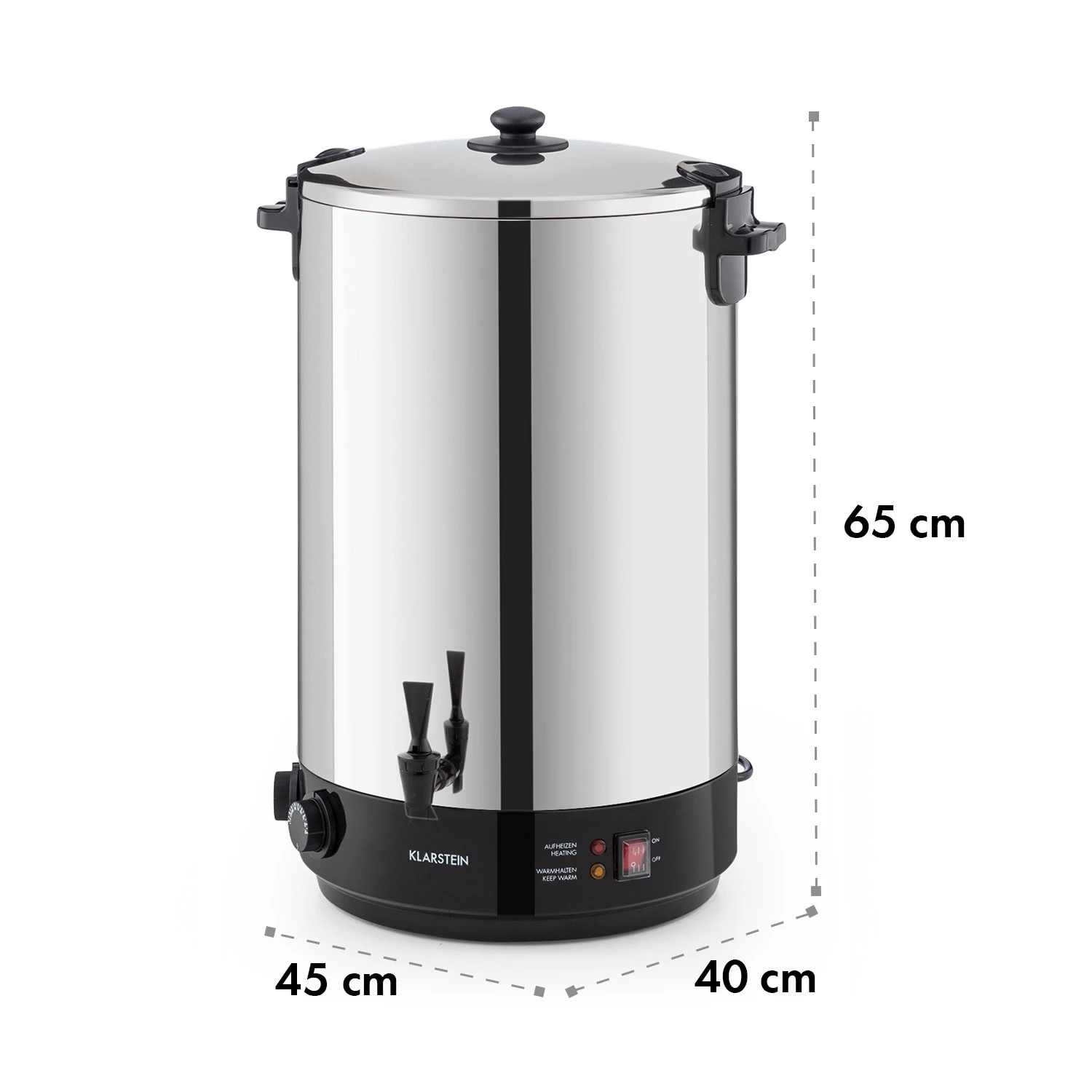 KonfiStar 50 Einkochautomat Getränkespender 2500W 50L Edelstahl KonfiStar 50 Einkochautomat Getränkespender 2500W 50L Edelstahl -Klarstein Verkaufs 10033525 yy 0010 logo