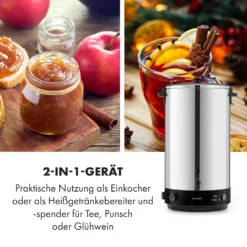 KonfiStar 60 Einkochautomat Getränkespender 2500W 60L 110°C 120min 6 KonfiStar 60 Einkochautomat Getränkespender 2500W 60L 110°C 120min -Klarstein Verkaufs 10033526 de 0007 logo