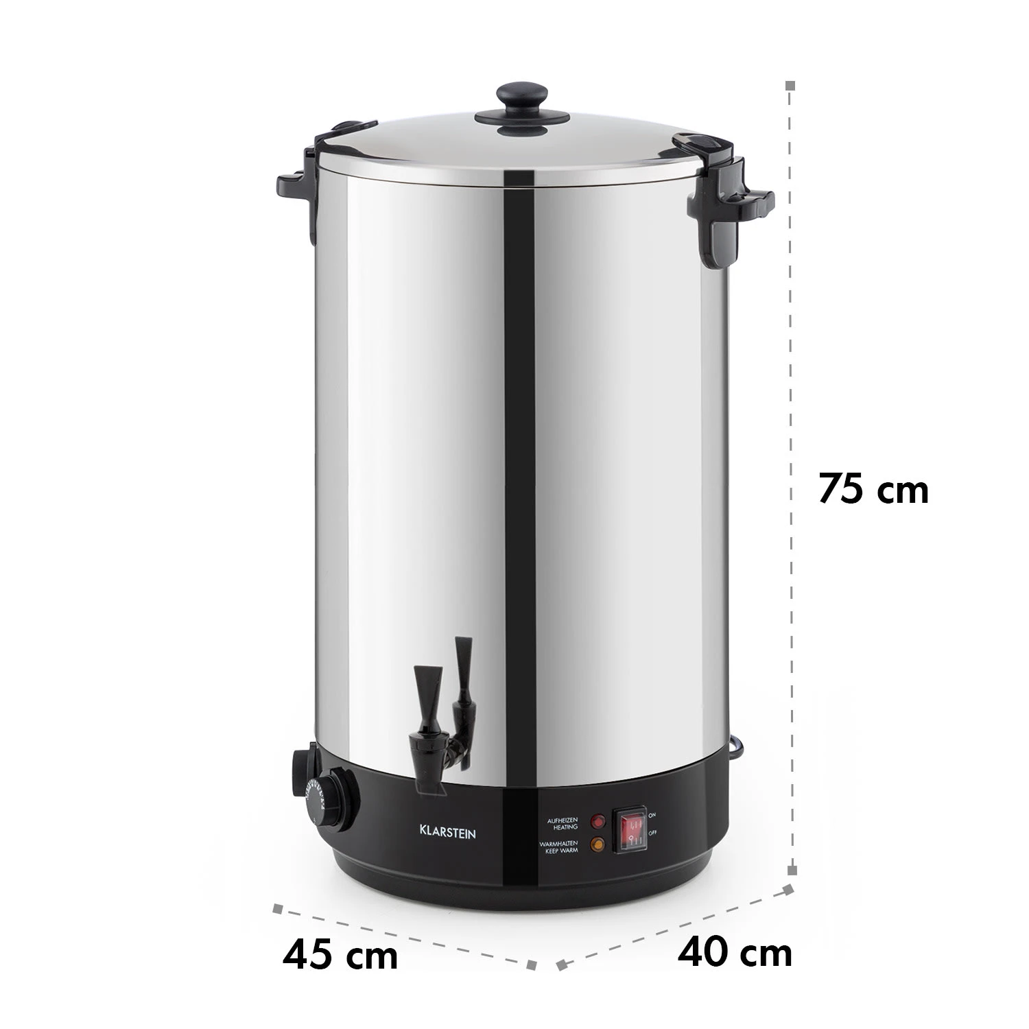 KonfiStar 60 Einkochautomat Getränkespender 2500W 60L 110°C 120min KonfiStar 60 Einkochautomat Getränkespender 2500W 60L 110°C 120min -Klarstein Verkaufs 10033526 yy 0010 logo