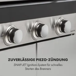 Gazooka 3.0T BBQ Grill 3x3kW Brenner 4 Rollen Edelstahl 7 Gazooka 3.0T BBQ Grill 3x3kW Brenner 4 Rollen Edelstahl -Klarstein Verkaufs 10033533 de 0008 logo