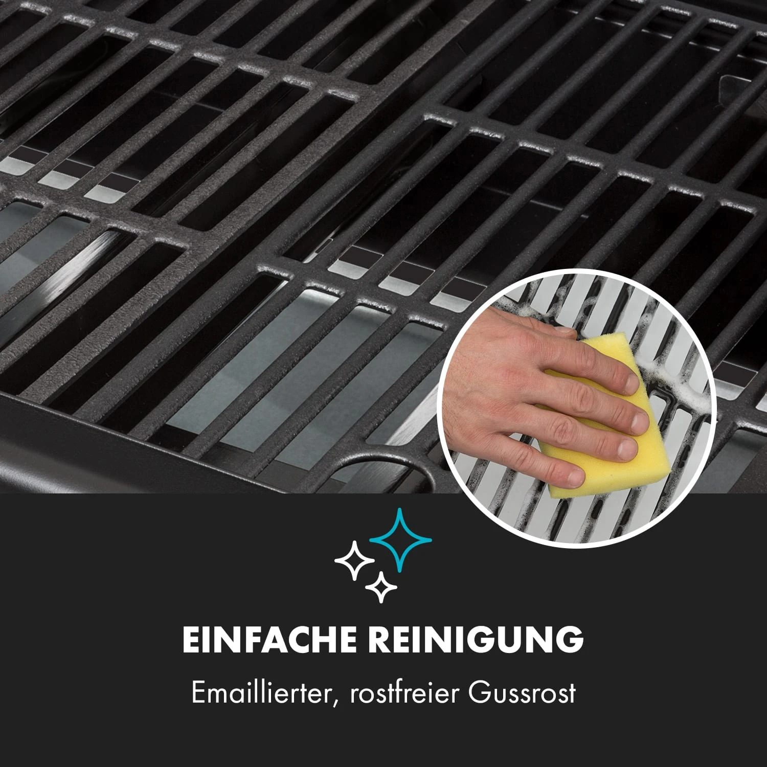 Gazooka 3.0T BBQ Grill 3x3kW Brenner 4 Rollen Edelstahl Gazooka 3.0T BBQ Grill 3x3kW Brenner 4 Rollen Edelstahl -Klarstein Verkaufs 10033533 de 0010 logo