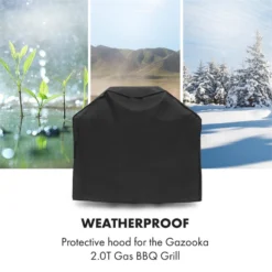 Gazooka 2.0T Wetterschutzhaube 600D Canvas 30/70% PE/PVC Schwarz -Klarstein Verkaufs 10033535 yy 0003 logo Klarstein Gazooka Wetterschutzhaube schwarz