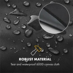 Gazooka 2.0T Wetterschutzhaube 600D Canvas 30/70% PE/PVC Schwarz -Klarstein Verkaufs 10033535 yy 0005 logo Klarstein Gazooka Wetterschutzhaube schwarz