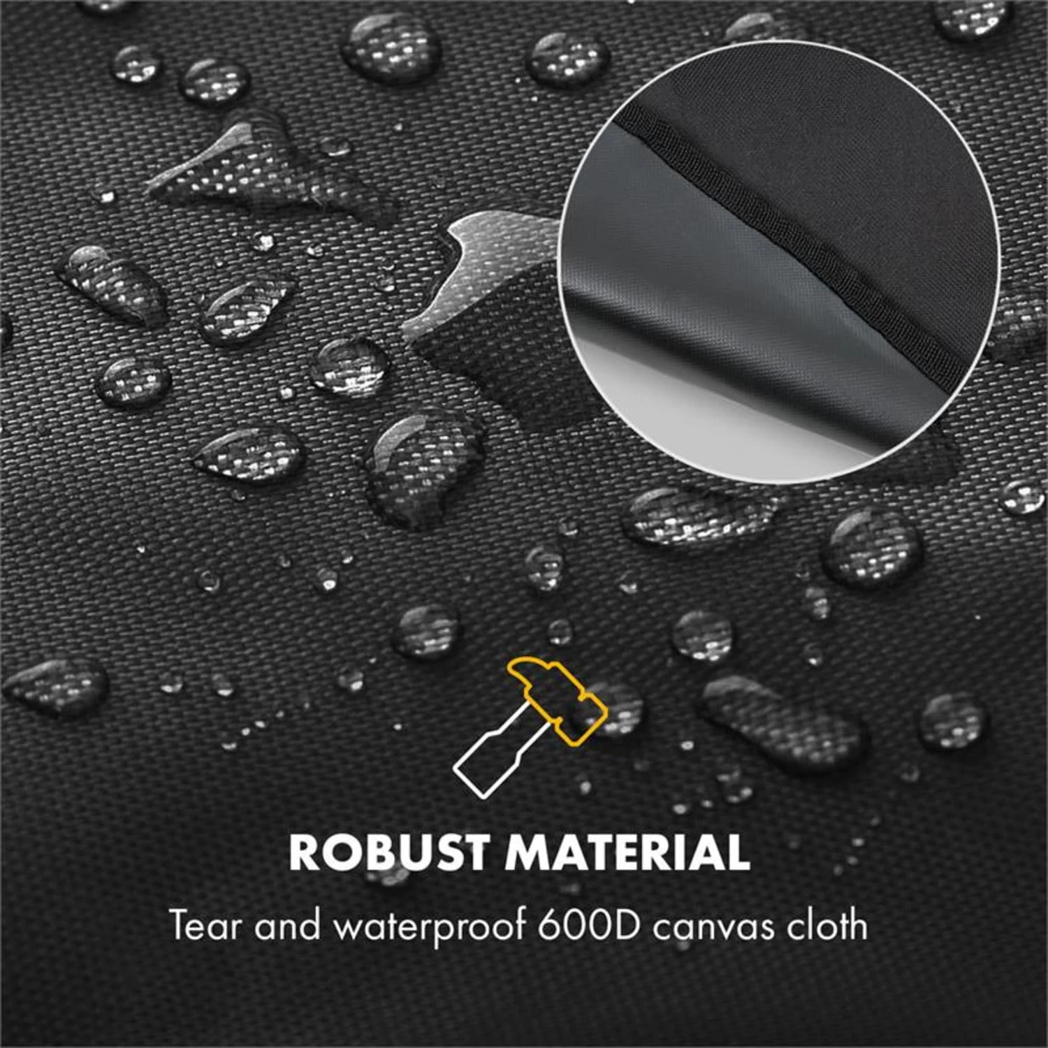 Gazooka 3.0T Wetterschutzhaube 600D Canvas 30/70% PE/PVC schwarz Gazooka 3.0T Wetterschutzhaube 600D Canvas 30/70% PE/PVC Schwarz -Klarstein Verkaufs 10033536 yy 0005 logo Klarstein Gazooka 3 0T Wetterschutzhaube schwarz