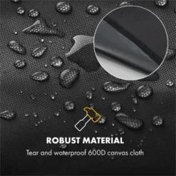 Hot & Hot Wetterschutzhaube 600D Canvas 30/70% PE/PVC Schwarz -Klarstein Verkaufs 10033537 yy 0005 logo Klarstein Hot and Hot Wetterschutzhaube schwarz