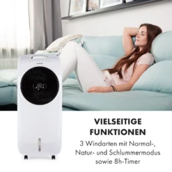 Rotator 4-in-1 Luftkühler 396 M³/h 110W 7 Ltr 360° Fernbedienung Mobil -Klarstein Verkaufs 10033547 de 0006 logo