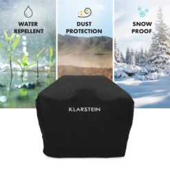 Tomahawk 3.1 S Wetterschutzhaube 300D Canvas 30/70% PE/PVC Schwarz -Klarstein Verkaufs 10033569 yy 0005 logo Klarstein Tomahawk S Wetterschutzhaube schwarz