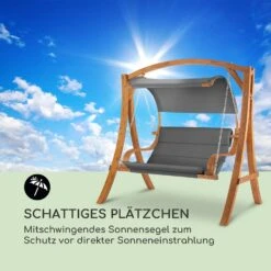 Maui Hollywoodschaukel 110 Cm 2-Sitzer Massivholz Polyester Dunkelgrau 6 Maui Hollywoodschaukel 110 Cm 2-Sitzer Massivholz Polyester Dunkelgrau -Klarstein Verkaufs 10033573 de 0007 logo