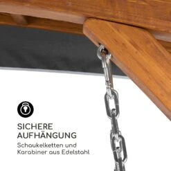 Tahiti Hollywoodschaukel Sonnendach 110cm 2-Sitzer Massivholz Grau 4 Tahiti Hollywoodschaukel Sonnendach 110cm 2-Sitzer Massivholz Grau -Klarstein Verkaufs 10033575 de 0005 logo