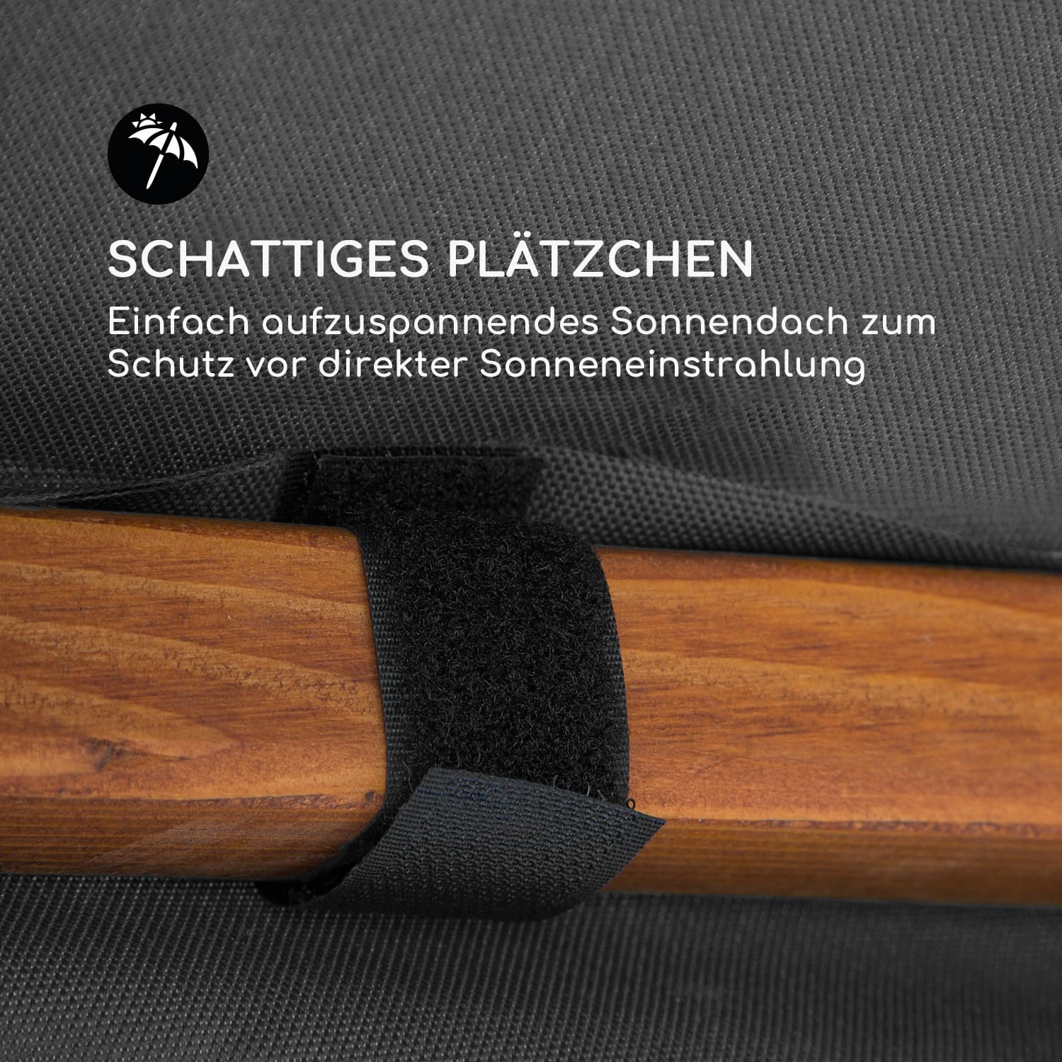 Tahiti Hollywoodschaukel Sonnendach 110cm 2-Sitzer Massivholz Grau Tahiti Hollywoodschaukel Sonnendach 110cm 2-Sitzer Massivholz Grau -Klarstein Verkaufs 10033575 de 0006 logo