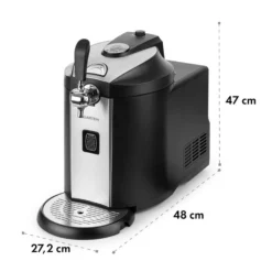 Beerkules Bierzapfanlage 5l Fässer Kompressor 120W Cooling: 4h -Klarstein Verkaufs 10033689 yy 0011 logo Klarstein Beerkules Bierzapfanlage schwarz