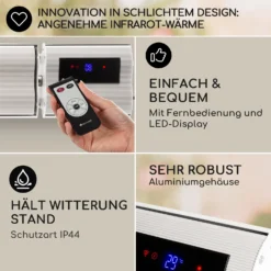 Cosmic Beam Plus XXL Infrarot-Heizstrahler 3000W IP44 Fernbedienung -Klarstein Verkaufs 10033699 de 0006 usp