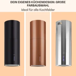 Beretta Inselabzugshaube Ø35cm Ab-/Umluft 650m³/h LED Edelstahl -Klarstein Verkaufs 10033719 de 0007 usp