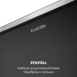 Trash Gordon Treteimer 30L / 2x15L Geräuschlos PP Edelstahl Schwarz 3 Trash Gordon Treteimer 30L / 2x15L Geräuschlos PP Edelstahl Schwarz -Klarstein Verkaufs 10033721 de 0004 logo