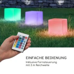 Shinecube XL Leuchtwürfel 40x40x40cm 16 Farben-LED 4 Licht-Modi Weiß -Klarstein Verkaufs 10033732 de 0004 logo