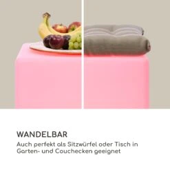 Shinecube XL Leuchtwürfel 40x40x40cm 16 Farben-LED 4 Licht-Modi Weiß -Klarstein Verkaufs 10033732 de 0005 logo