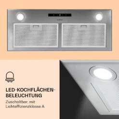 Paolo Dunstabzugshaube Einbau 72 Cm EEK: A 593 M³/h -Klarstein Verkaufs 10033748 de 0003 logo