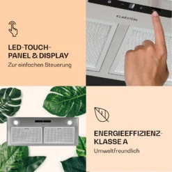 Paolo Dunstabzugshaube Einbau 72 Cm EEK: A 593 M³/h -Klarstein Verkaufs 10033748 de 0005 logo